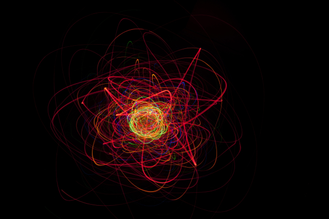 Electron sphere artistic representation