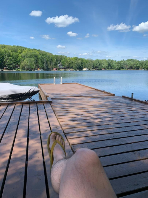 Dock at Stoney Lake cottage