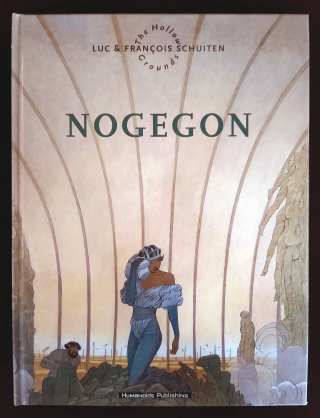 Cover of woman in futuristic garb standing on rubble