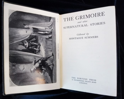 Interior title page for The Grimoire