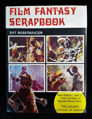 Book cover of Film Fantasy Scrapbook illustrated with four film stills