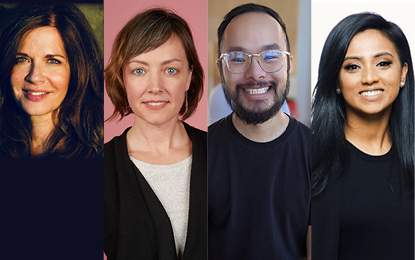 Cindy Fruitman, Jennifer Gaudette, Ken Lee and Tharsheka Natkunam