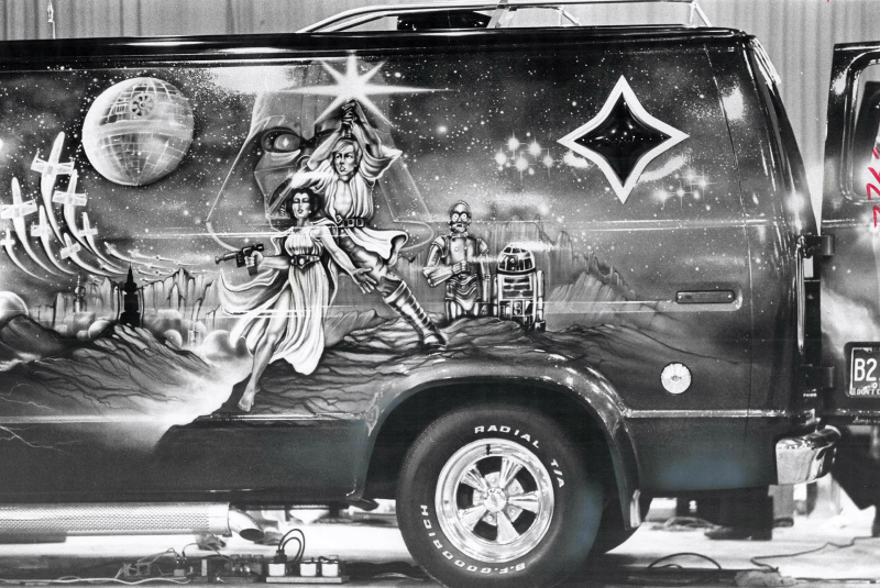 Star Wars Van mural