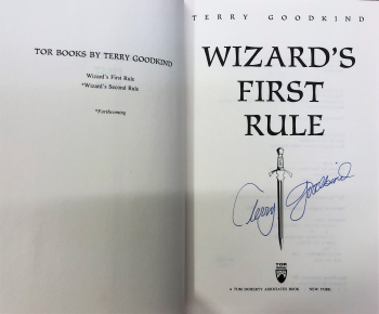 Wizard's First Rule signed Wizard's First Rule signed