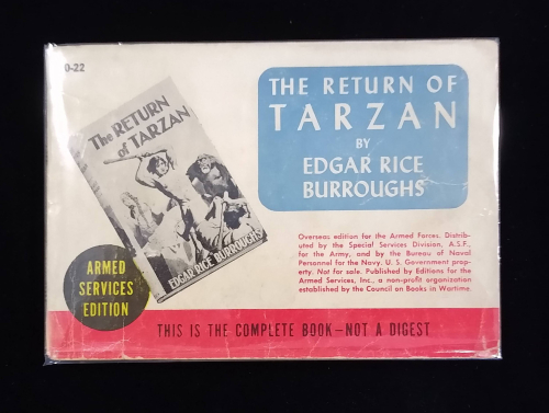 Book cover for The Return of Tarzan in small rectangular format