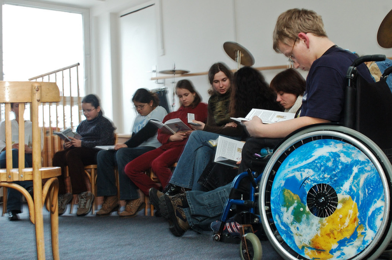 Students in a classroom