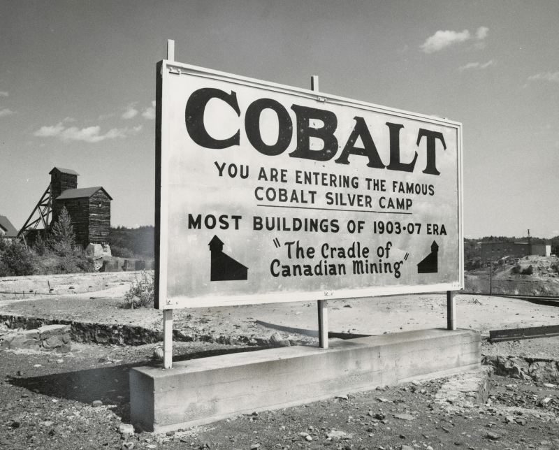 Sign cobalt 1950's
