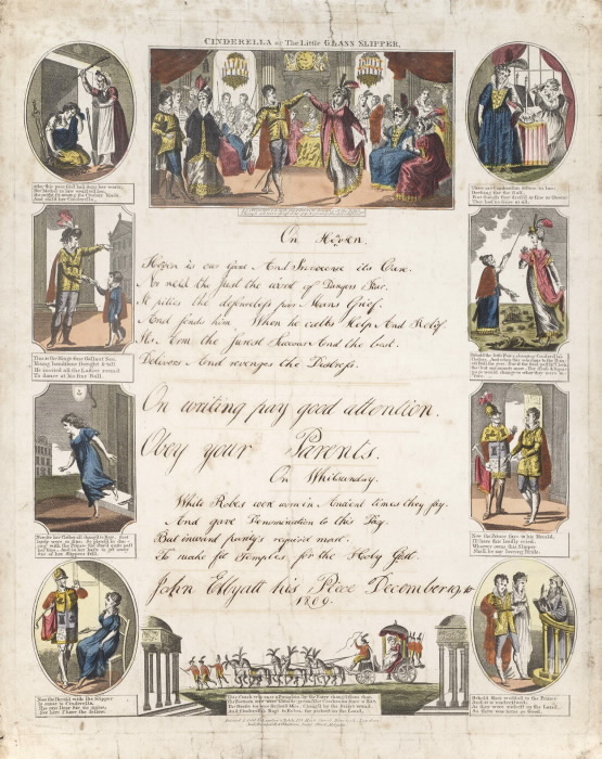 Cinderella  or The little glass slipper [writing sheet]