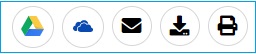 Features: Google Drive, Microsoft OneDrive, Email, Download, Print 