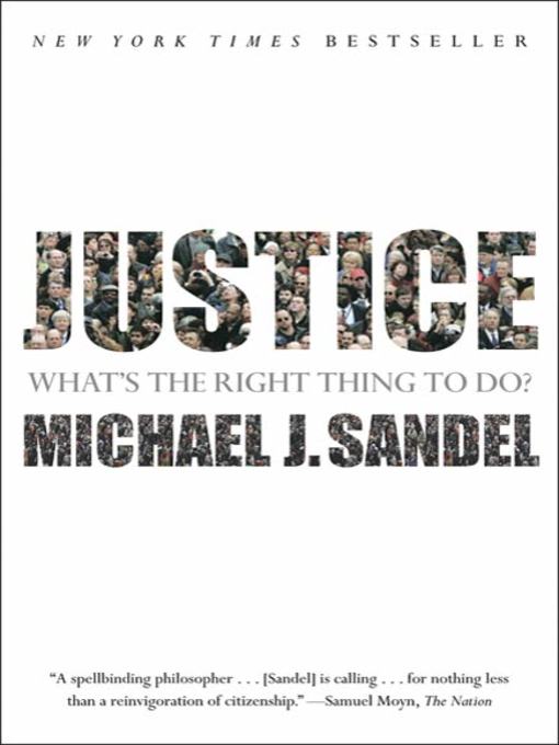 Justice What's the Right Thing to Do