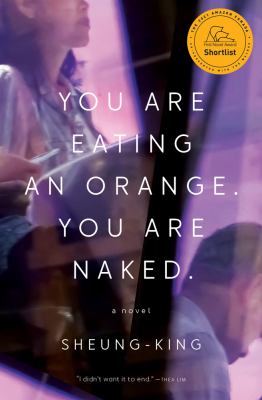 You are eating an orange you are naked