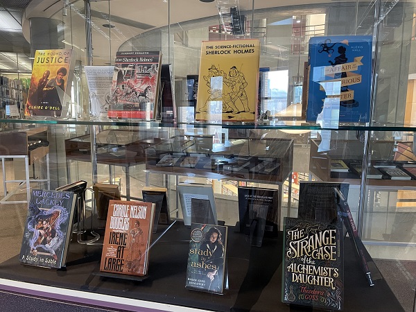 Case 3 in the exhibit featuring 8 books. Case 3 in the exhibit featuring 8 books.