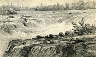 Sketch of waterfalls