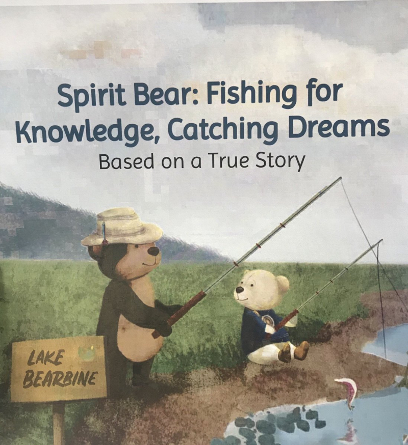 Spirit Bear Fishing for knowledge catching dreams Spirit Bear Fishing for knowledge catching dreams