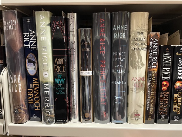 Anne Rice books at Merril