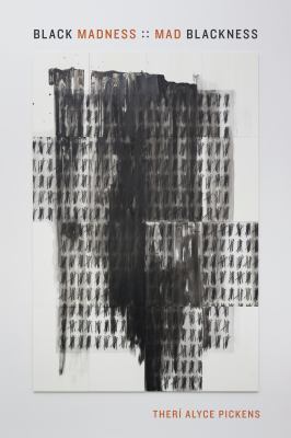 Cover of Black Madness Black Madness - a painting depicting a series of nails arranged in groups of five to look like tally marks. 