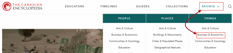 The Canadian Encyclopedia-Browse Business & Economics The Canadian Encyclopedia-Browse Business & Economics