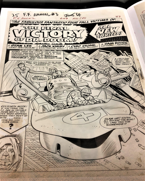 A page from Jack Kirby's Fantastic Four: The World's Greatest Artist's Edition.