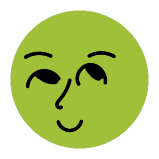Illustration of a green dot smiley face Illustration of a green dot smiley face