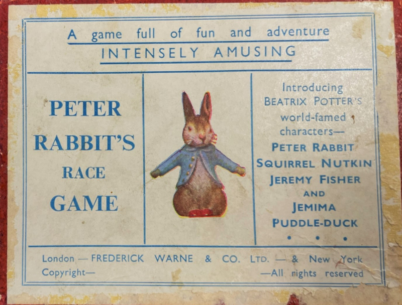 Box of Peter Rabbit's Race Game