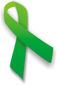 Illustration of a green ribbon