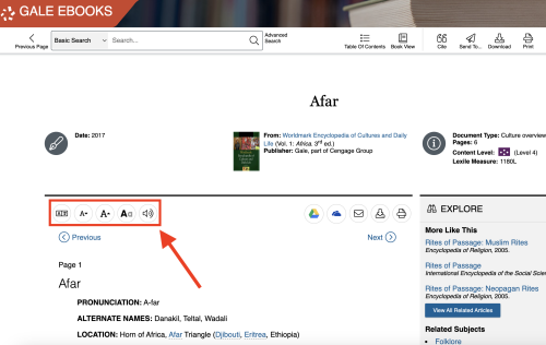 Accessibility and language tools Accessibility and language tools