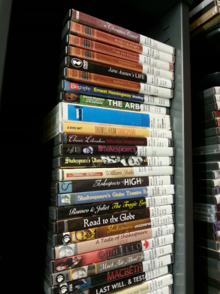 Shakespearean works in the Arts Department, 5th floor, TRL