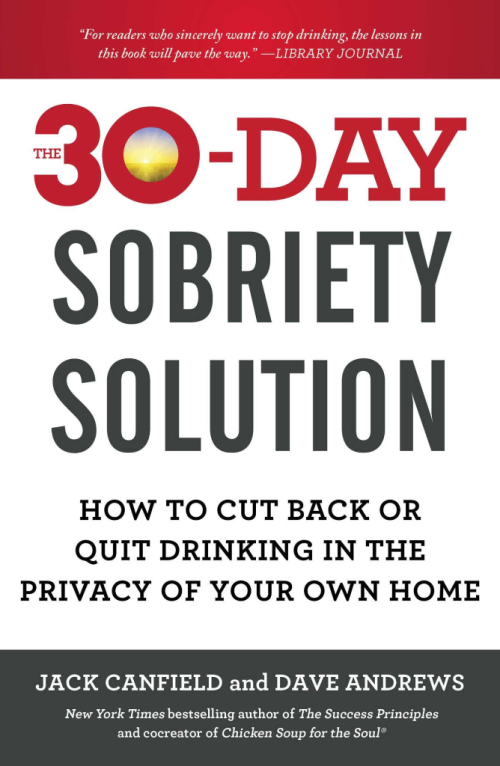 The 30-day sobriety solution  how to cut back or quit drinking in the privacy of your own home: Publishers Weekly review - The idea that someone with a serious addiction to alcohol can face this problem alone, without a 12-step program, rehab, or therapy, might appear dubious at best. But bestselling author Canfield (the Chicken Soup for the Soul series) and self-identified sobriety expert Andrews say it can be done-and they have the research to back up their claim. Highlighting lessons learned both professionally and personally (family members of Canfield's have struggled with alcoholism, as has Andrews), the authors offer a day-by-day path to sobriety that combines research-based, practical techniques with principles tested over eight years and thousands of hours with program participants. Each day of the 30-day program receives its own chapter. (60- and 90-day options are also included in less detail.) Canfield and Andrews clearly state that this approach (and the idea that you can go from being an over-drinker to a "normal" one) is controversial, and they stress that people who are seriously, critically addicted will need outside help and intervention, especially with regard to physical withdrawal. Nonetheless, those searching for a way to recovery-and the people who love them-may find this sensitively written yet no-nonsense guide a valuable addition to their toolbox.