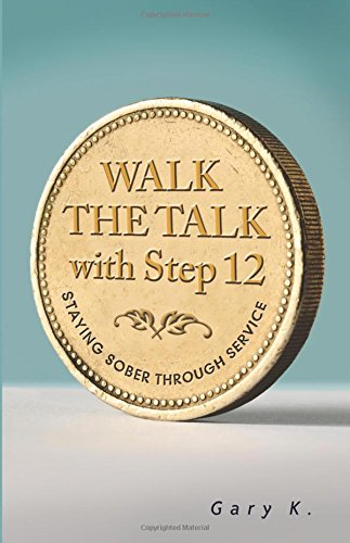 Walk the talk with step 12  staying sober through service: Nothing will so much insure immunity from drinking as intensive work with other alcoholics. It works when other activities fail. This is our twelfth suggestion: Carry this message to other alcoholics! You can help when no one else can. You can secure their confidence when others fail." -Alcoholics Anonymous The culmination of all of the steps, Step 12 calls on each of us to complete our transformation from a self-centered existence fueled by addiction to one of joy and freedom through service to others. In Walk the Talk with Step 12 Gary K. explores the the history of Step 12 and redefines what it means to practice this critical step in modern times. Through inspiring testimonials, including the author's own dramatic story as a survivor of 9/11, we learn how a life of service extends far beyond helping other alcoholics and addicts, and reveals the power of such practices as honesty, tolerance, and love in stabilizing and supporting long term recovery. With passion and insight, Gary K. incites each of us-sponsors and sponsees, newcomers and old timers alike-to define our own paths of service and experience the rewards of community and connection"--