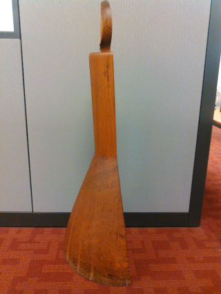 wooden pedestal stanchions hand crafted by artist Stephen Hogbin