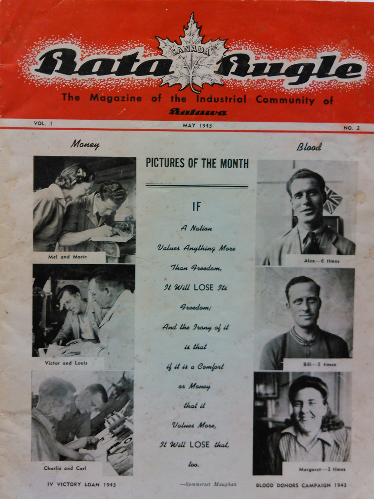 Bata Bugle May 1943 magazine from the Toronto Reference Library 2nd floor Local History Collection Bata Bugle May 1943 magazine from the Toronto Reference Library 2nd floor Local History Collection