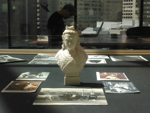 Queen Victoria bisque bust on display Toronto Reference Library Arts Department 5th floor. 