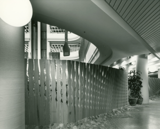 1977 photo Metropolitan Toronto Reference Library wood extended hours screen