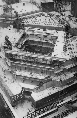Toronto Reference Library  construction aerial view