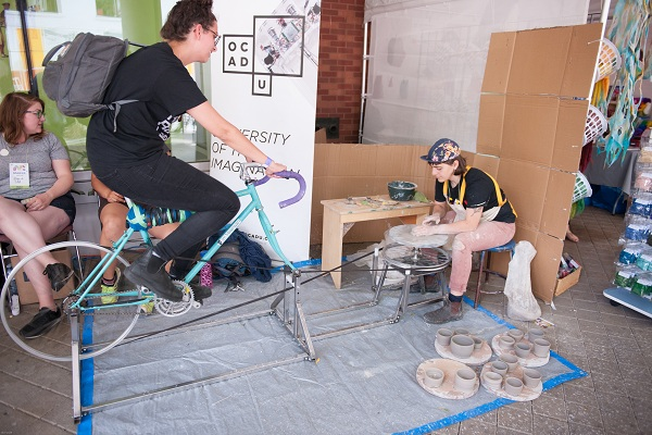 Pottery Demo at Maker Festival