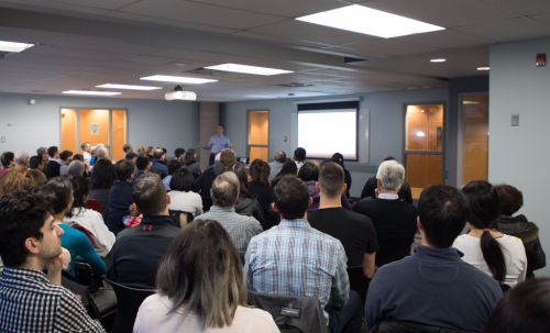 An audience attending a Personal Finance program at a TPL branch.