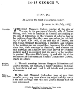 An act for the relief of...