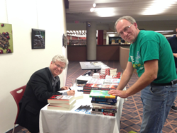 Linwood Barclay and Ian at NYCL March 22 2016