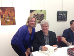 Linwood Barclay and Andrea at NYCL March 22 2016