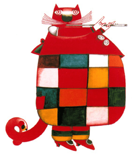 Cat playing a flute. Cat playing a flute.