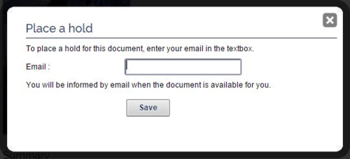 Place Hold Place Hold