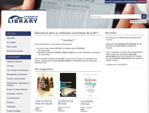 MaBiblioNumérique Home Page MaBiblioNumérique Home Page