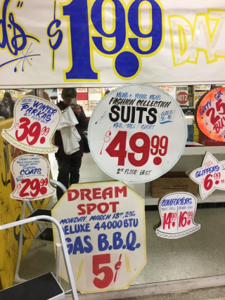 Honest Ed's sign sale 2016 Nov 3