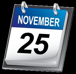 November 25th on Wikipedia
