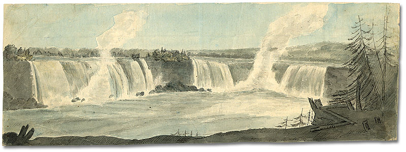Niagara Falls, Ontario by Elizabeth Simcoe, summer 1792  item reference code F 47-11-1-0-71