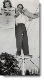 Daredevils Aerialists, Betty and Benny Fox, brother and sister, are a breath-taking feature at the C.N.E.