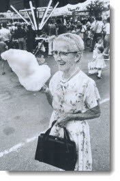 After visiting the Ex every year since 1913, CNE fan Elizabeth Perkins, 86, tried a candy floss for the first time this year and didn't like it