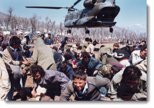 Isikveren refugee camp, Turkey-Iraq border, 1991