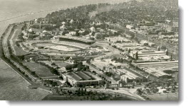 Aerial view of the Canadian National Exhibition, 1950
