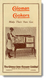 Coleman cookers: make their own gas, 1920 Coleman cookers: make their own gas, 1920